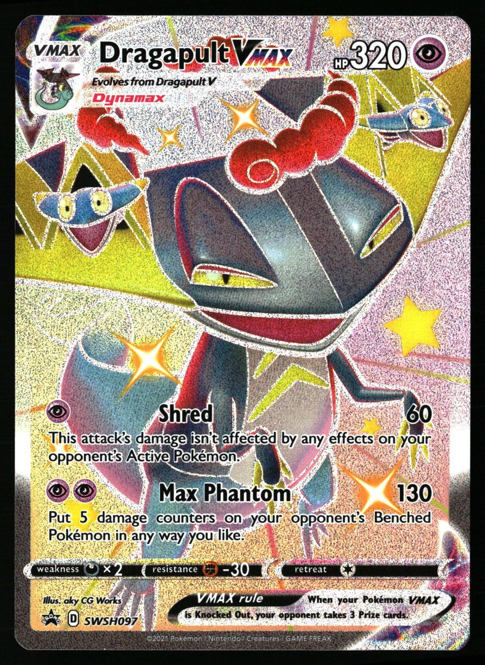 Pokémon Sammelbilder & Trading cards: Dragapult VMAX #SWSH097 Pokemon Promo – Gebraucht aus Feuerthalen von Plazatoys