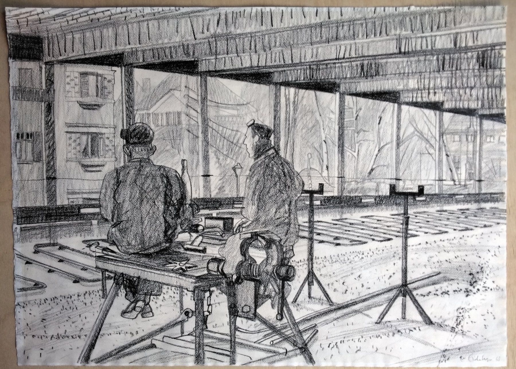 Tableaux: E. Eichenberger Original Bleistiftzeichnung signiert und dat – D'occasion à Cavigliano par zamamasa
