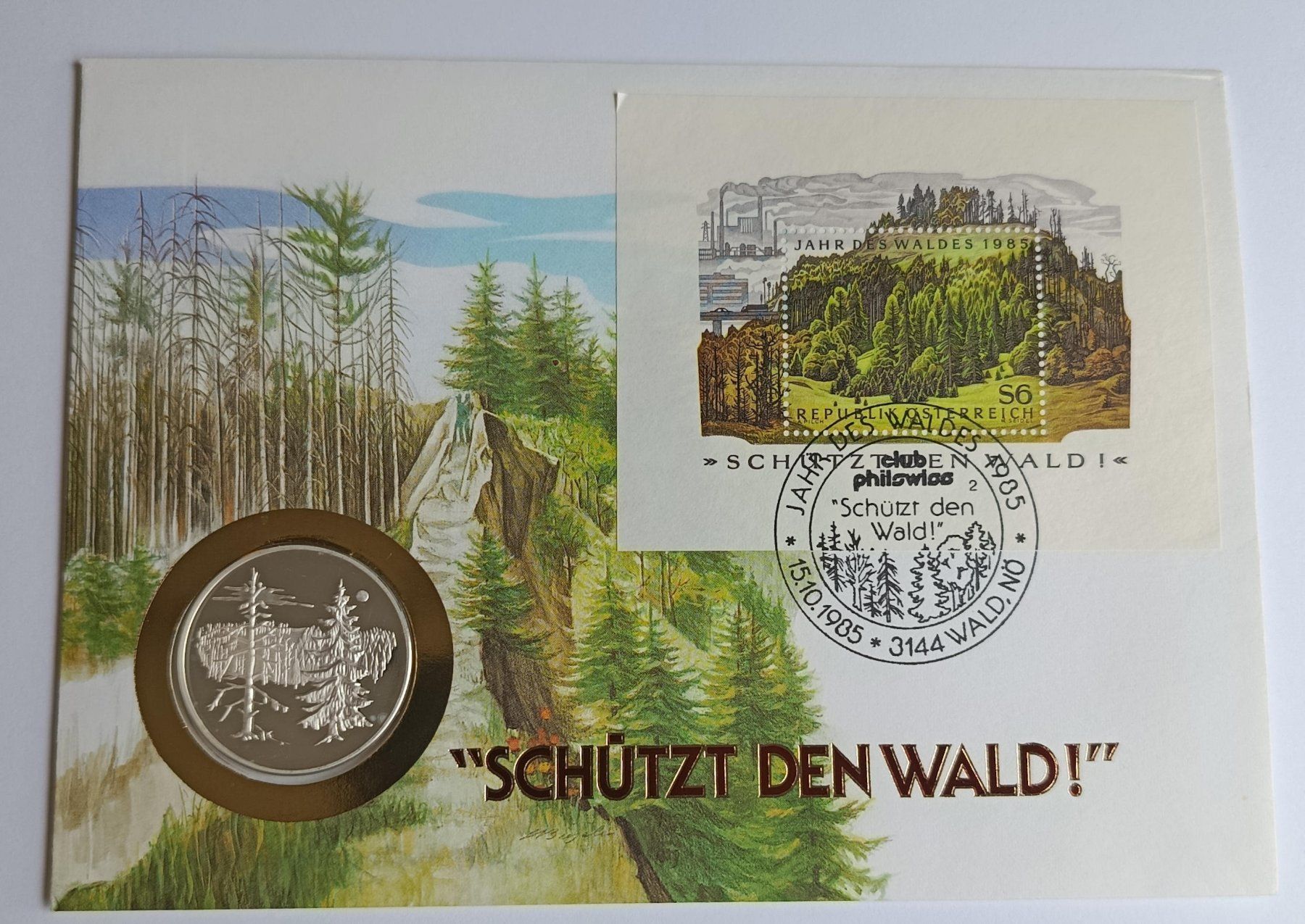 Tutti le monete: Numisbrief Schützt den Wald mit Silber ab 1 Fr. – Difettoso da Luzern venduto da Vreneli_1