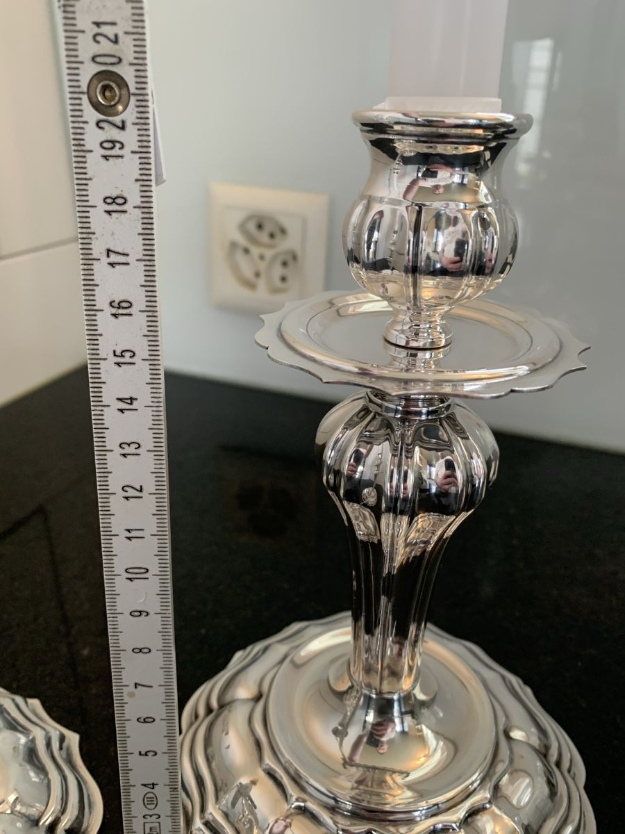 Portacandele: Kerzenständer 800 Silber – Usato da Zollikofen venduto da ausmisten_at_home 4