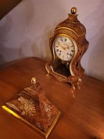 Antike Wanduhr, guter Zustand, Holz, Gold