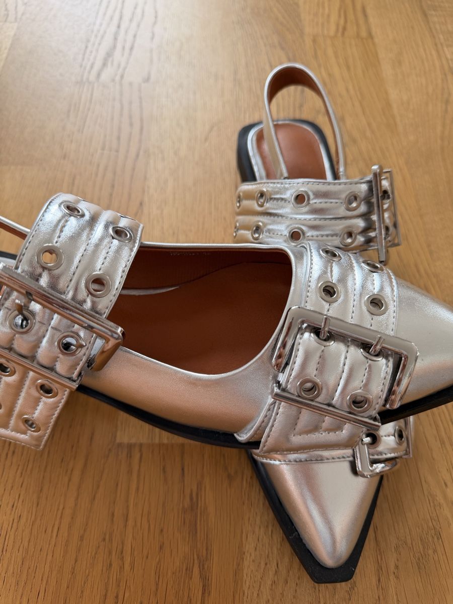 Scarpe da donna: Silberne Slingpumps – Nuovo (secondo la descrizione) da Bühler venduto da kammera2002 1