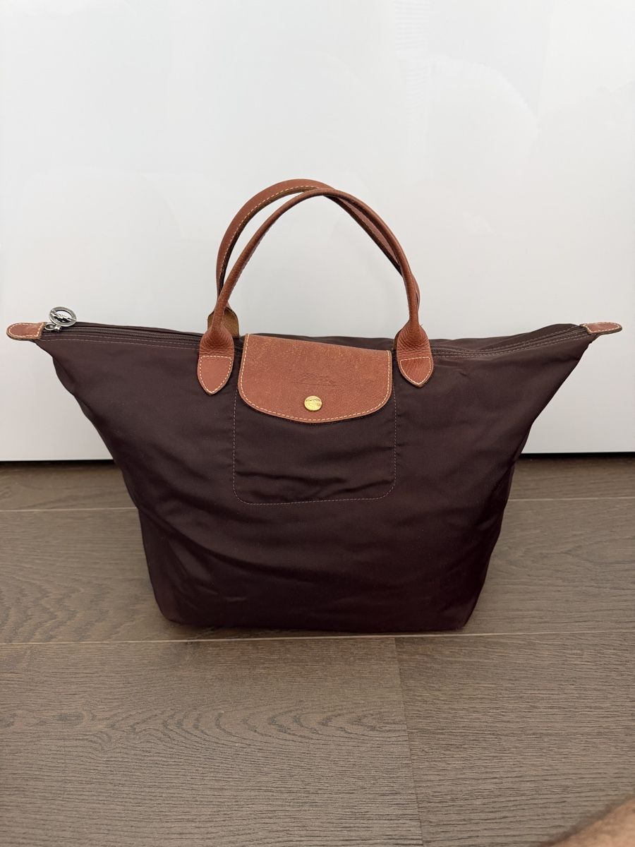Longchamp Taschen für Damen: Longchamp Le Pliage Handtasche "M" in braun – Gebraucht aus Grenchen von servet.t
