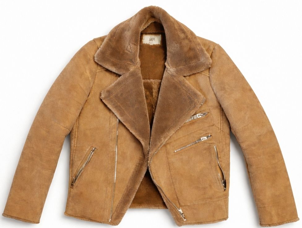 Giacche: Shearling Biker Jacket - Warm and Stylish Winter Coat – Usato da Zürich venduto da tcd_q9m5