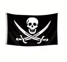 PIRATENFLAGGE 4 - 90 x 60 - JOLLY ROGER - FAHNE PIRAT SKULL