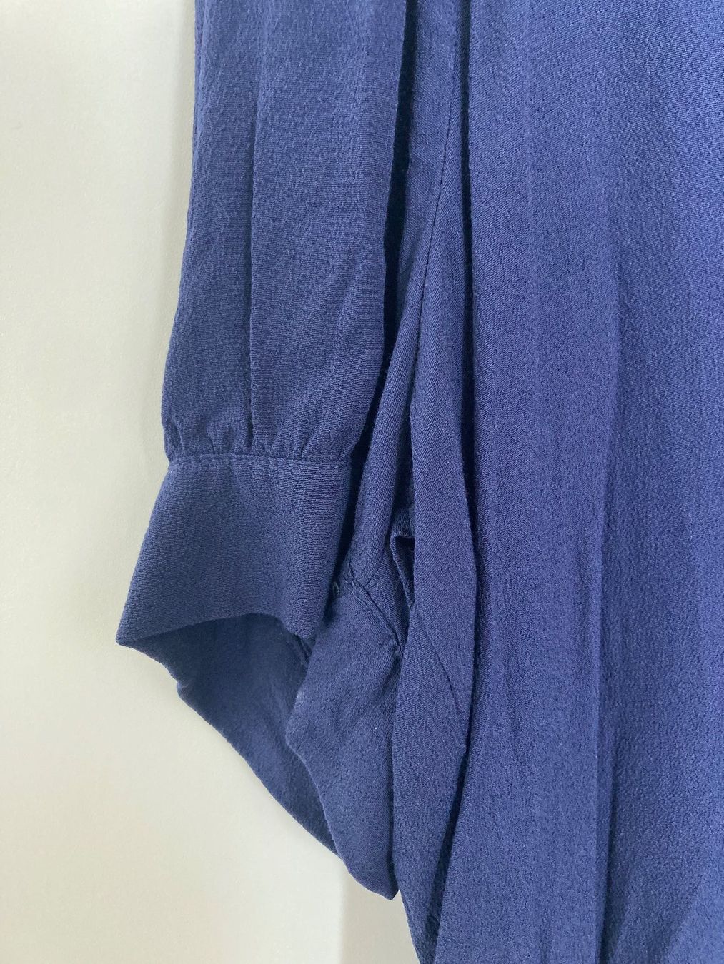 Camicette: Damen Sommer Bluse, Kurzarm, Gr. 42, Dunkelblau – Usato da Zürich venduto da Mosara 3