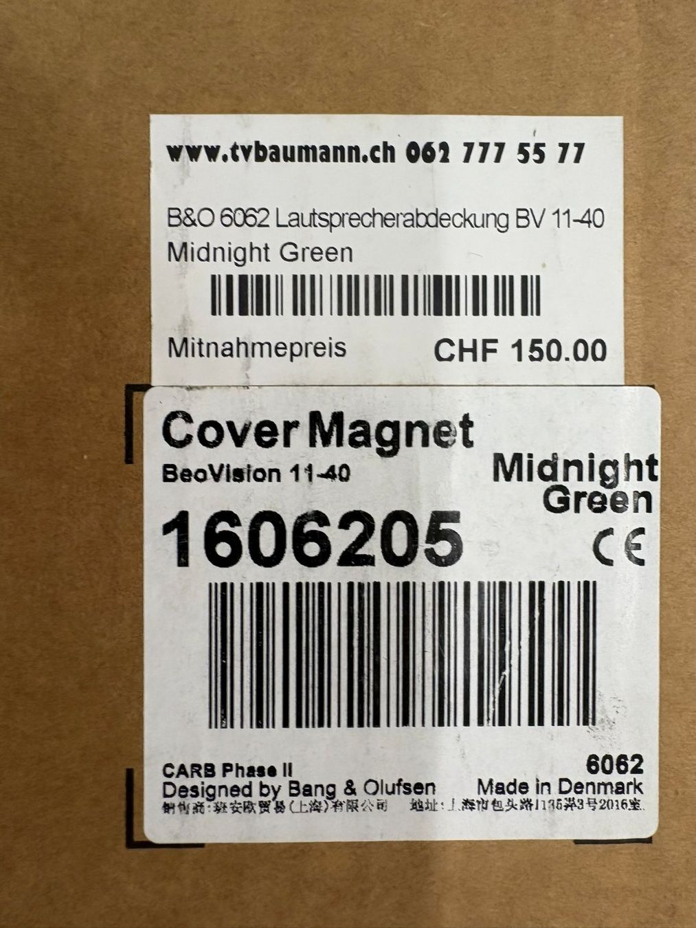 Bang & Olufsen Cover & Protezioni schermo: Front Cover BeoVision 11-40 Parisian Night – Nuovo (secondo la descrizione) da Hochdorf venduto da av-electronics 3