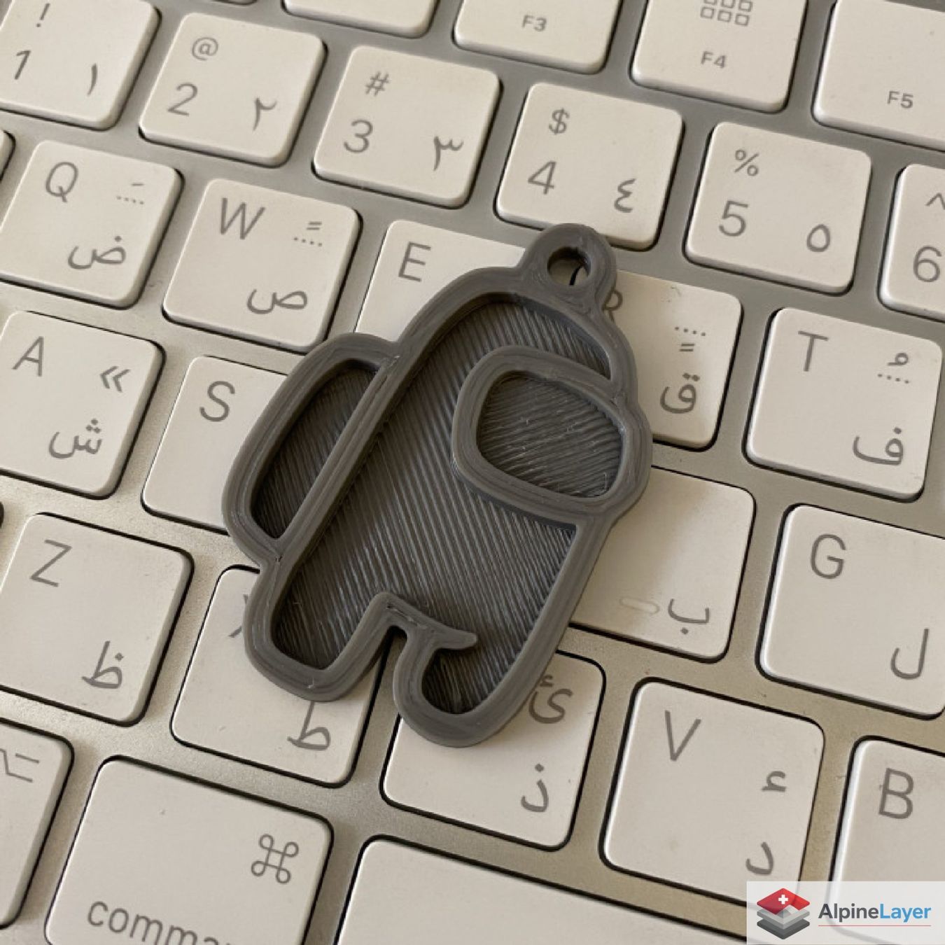 Portachiavi: Among Us 3D Printed Keychain Dark Grey – Nuovo (secondo la descrizione) da Losone venduto da AlpineLayer