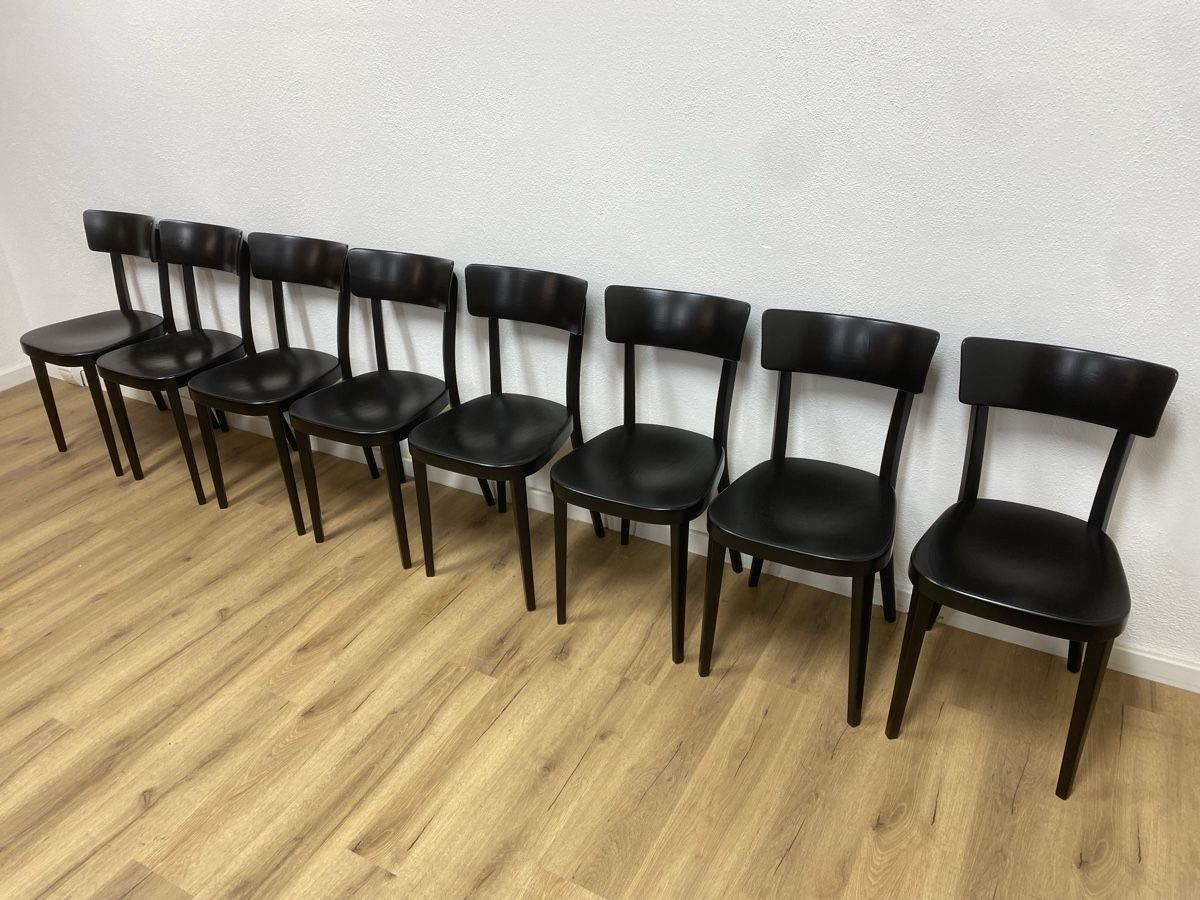 Sedie: 8er Set Beizenstühle schwarz – Usato da Basel venduto da MoebelSackmann 1