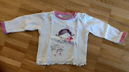 Prinzessin Pyjama Oberteil  Gr.68 (4-6M)