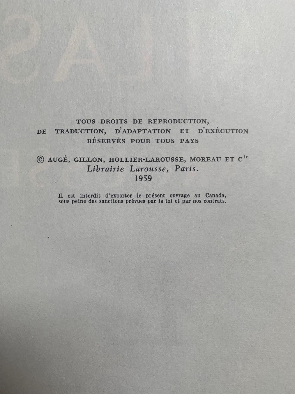 Libri: Atlas général Larousse - 1959 - Excellent état – Usato da Posieux venduto da pha_tnd9 5