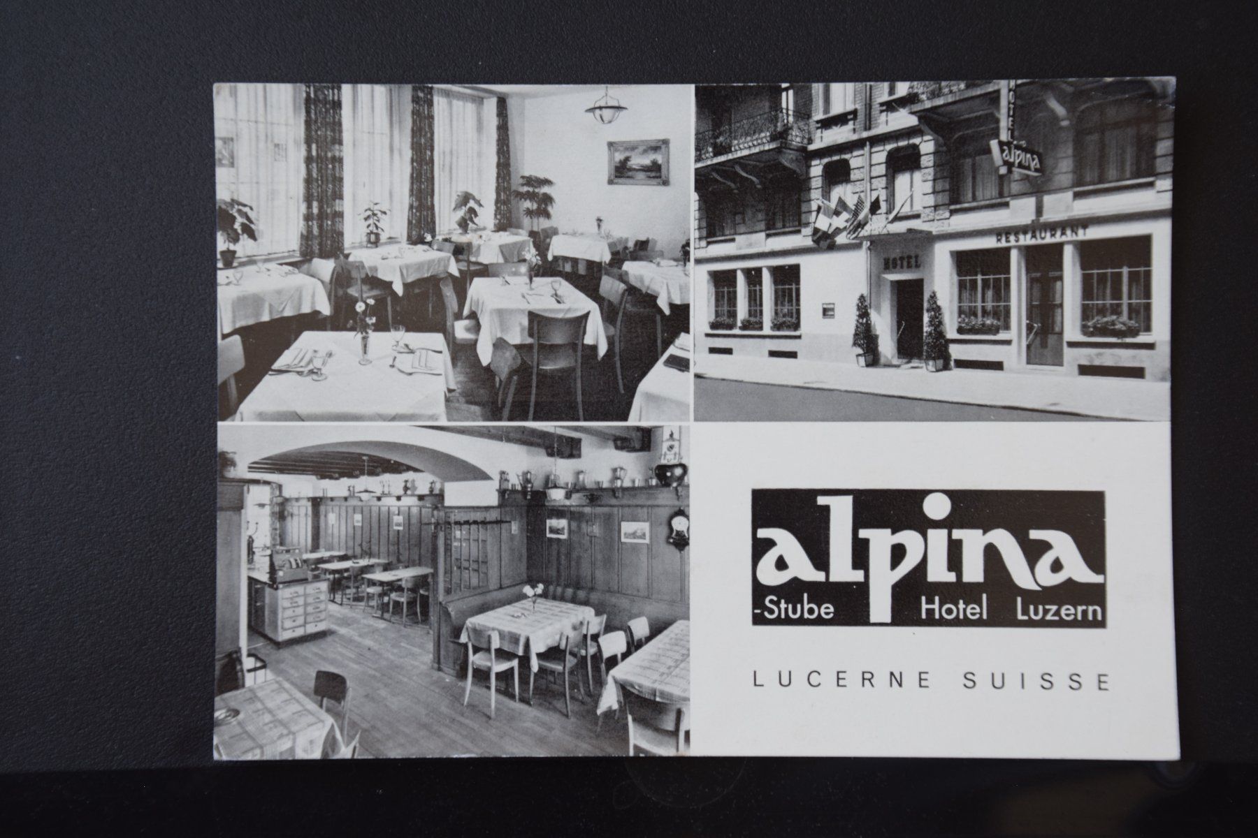 Cartoline postali: AK Luzern, Hotel Alpina – Usato da Luzern venduto da CH2018