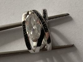 Massiver GOHA 925 Silber Statement Ring Zirkonia 7.7g Gr. 56