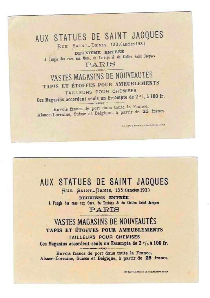 Grafica & Litografie: Cartes publicitaires - Chromo – Usato da Genève venduto da edelweiss1900 3