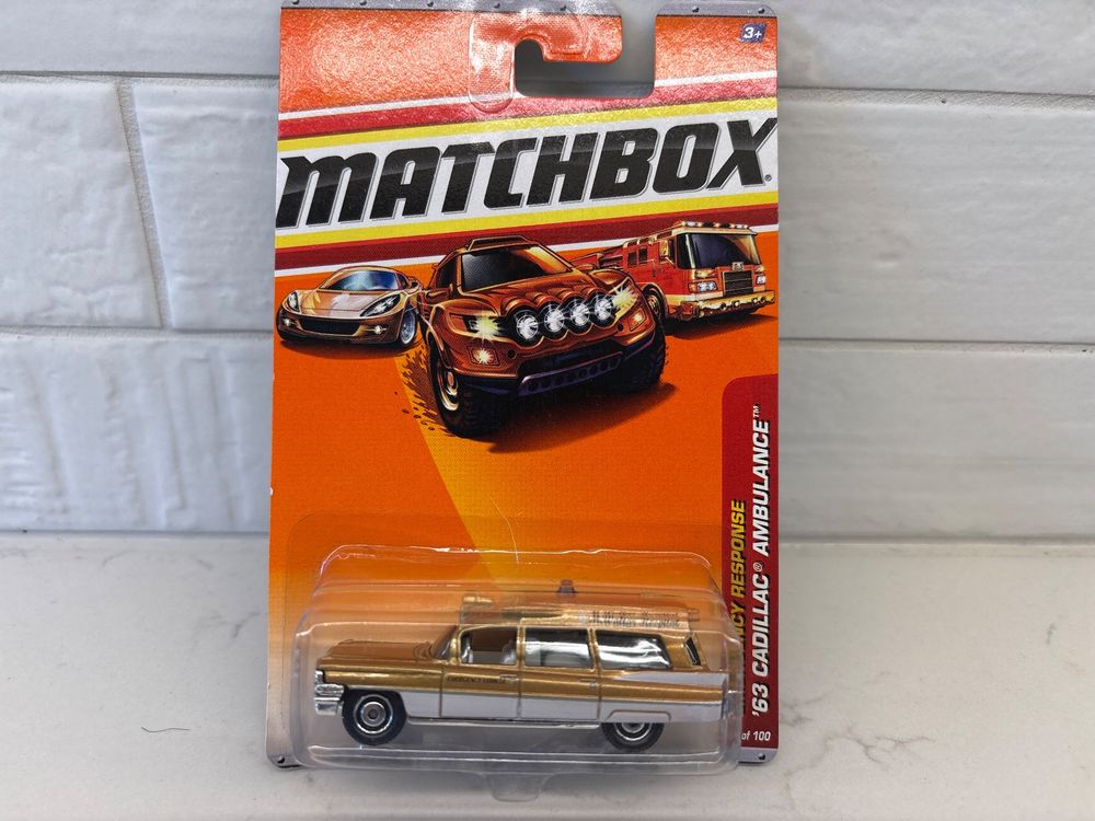 Matchbox '63 Cadillac Ambulance dorée neuve (Neu und originalverpackt ...