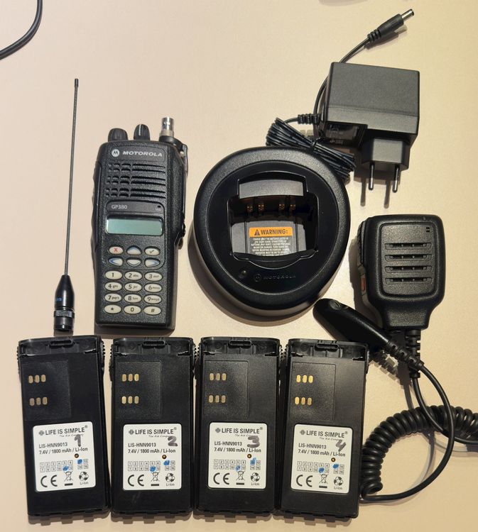 Lot De 2 Radios Motorola GP-380 ATEX – Occasion Jamais Utilisées, Compatibles Kenwood