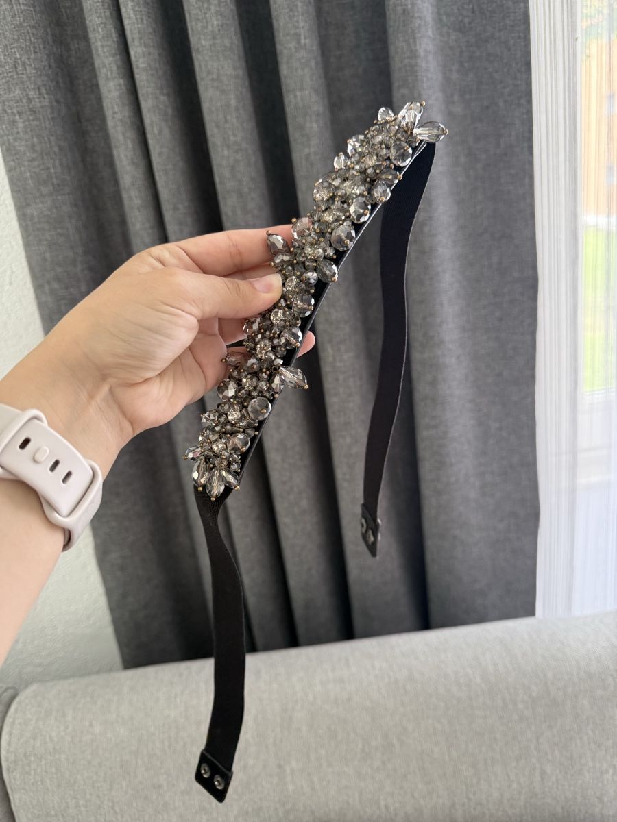 Cinture: Cintura elastica nera con strass – Nuovo (secondo la descrizione) da Lugano venduto da ari_2v6v 2