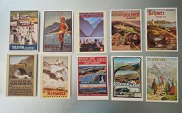AK: Schweiz Vintage Plakate Set.