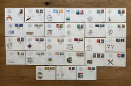 Schweiz - 27 EUROPA FDC 1971-1997 komplett 
