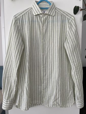 Burger Vintage Style Business Sommer Hemd 38 made in Italy