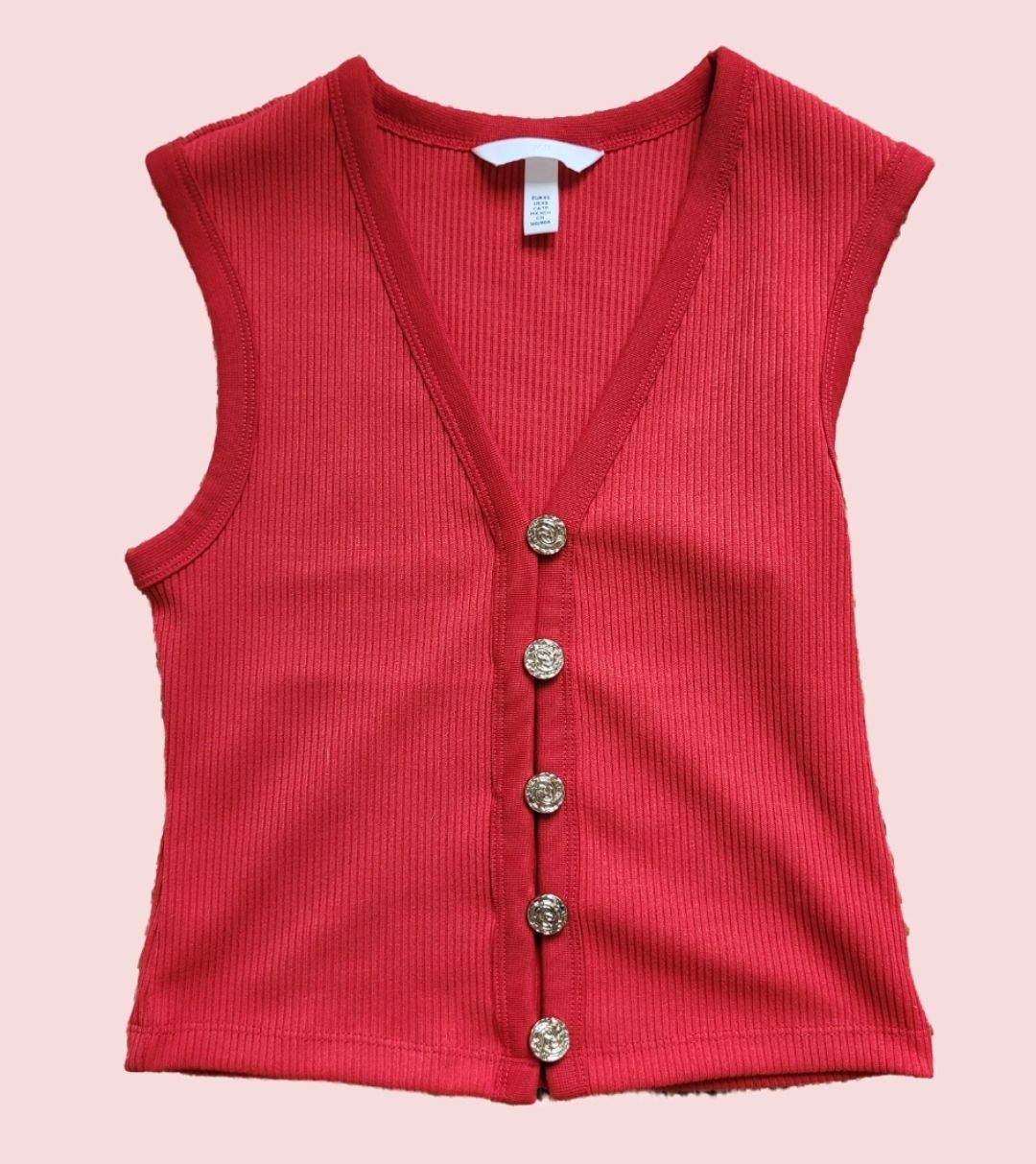 H&M Top: H&M Top rouge - Taille XS – Nuovo e nell'imballaggio originale da Genève venduto da Tanaa_12 2