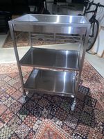 IKEA Kungsfors Servierwagen, Edelstahl, 90x60x40 cm