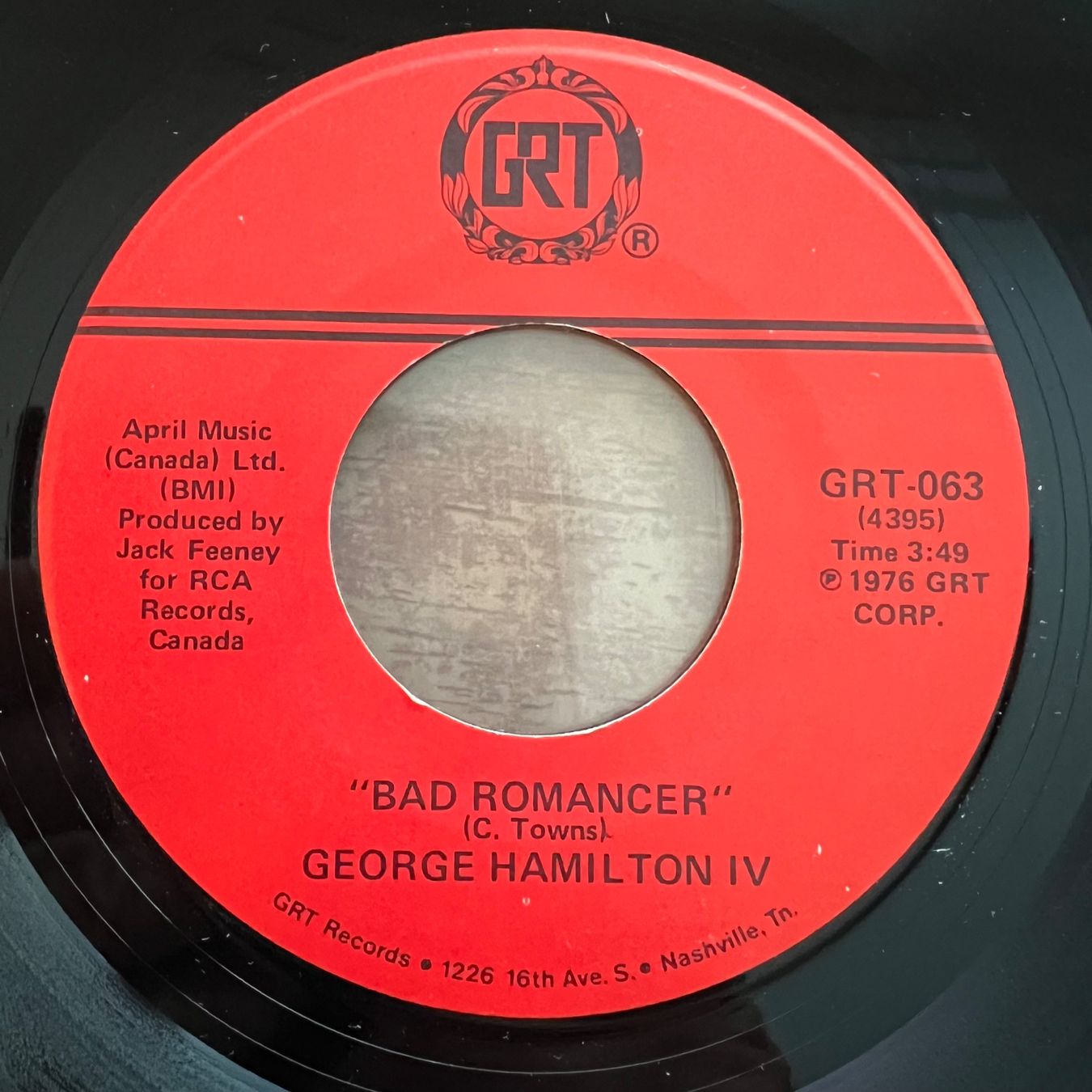 Dischi in vinile: George Hamilton IV - Bad Romancer / 1. US-Press. 1976 – Usato da Gais venduto da soundcave57
