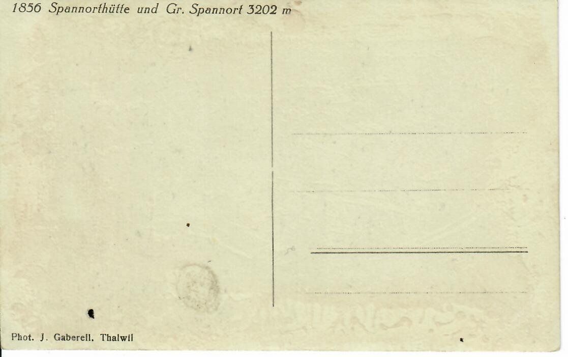 Cartoline postali: Spannorthütte – Usato da Hochdorf venduto da Ziegel-16 1