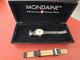 Mondaine Armbanduhr mit Box und Ersatzarmband gebraucht