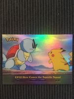 Pokemon Squirtle Pikachu Holo Rainbow Topps 1.Edition