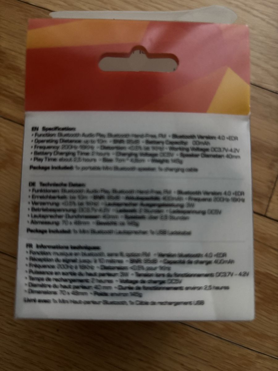 Casse acustiche: Bluetooth Speaker Marlin – Nuovo (secondo la descrizione) da Rüschlikon venduto da cloudy_scotch 3