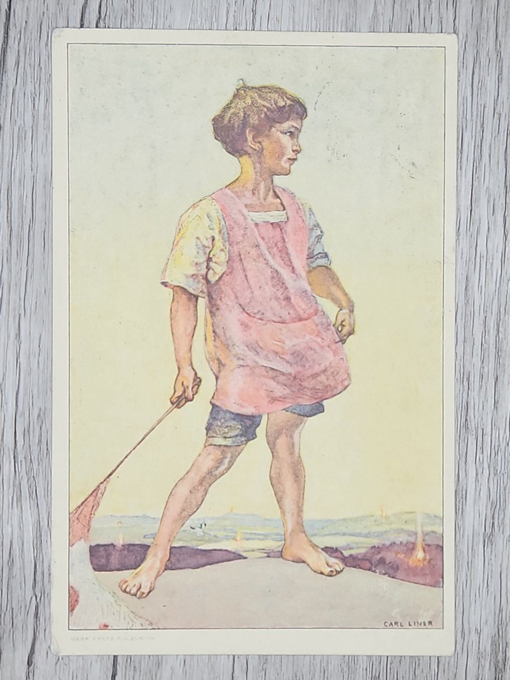 Tutti i francobolli: CL16 Carte Postale + Timbre Suisse 1927 – Usato da Cousset venduto da Patrick_Collections 1