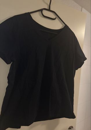 Schwarzes T-Shirt XXL - 100% Baumwolle