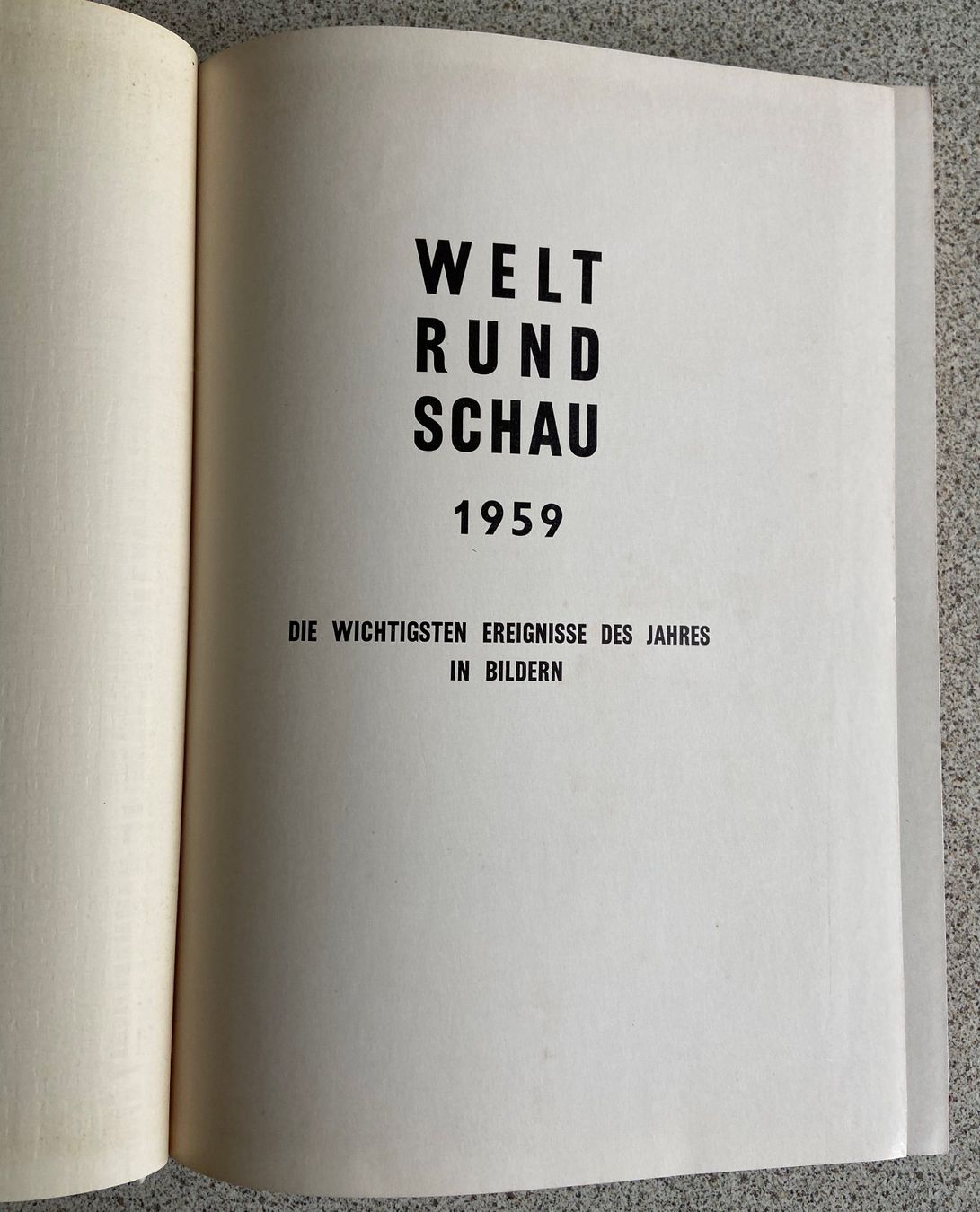 Libri: Buch Welt Rundschau 1959 von Hans K. Studer – Usato da Böckten venduto da Hansi36 1