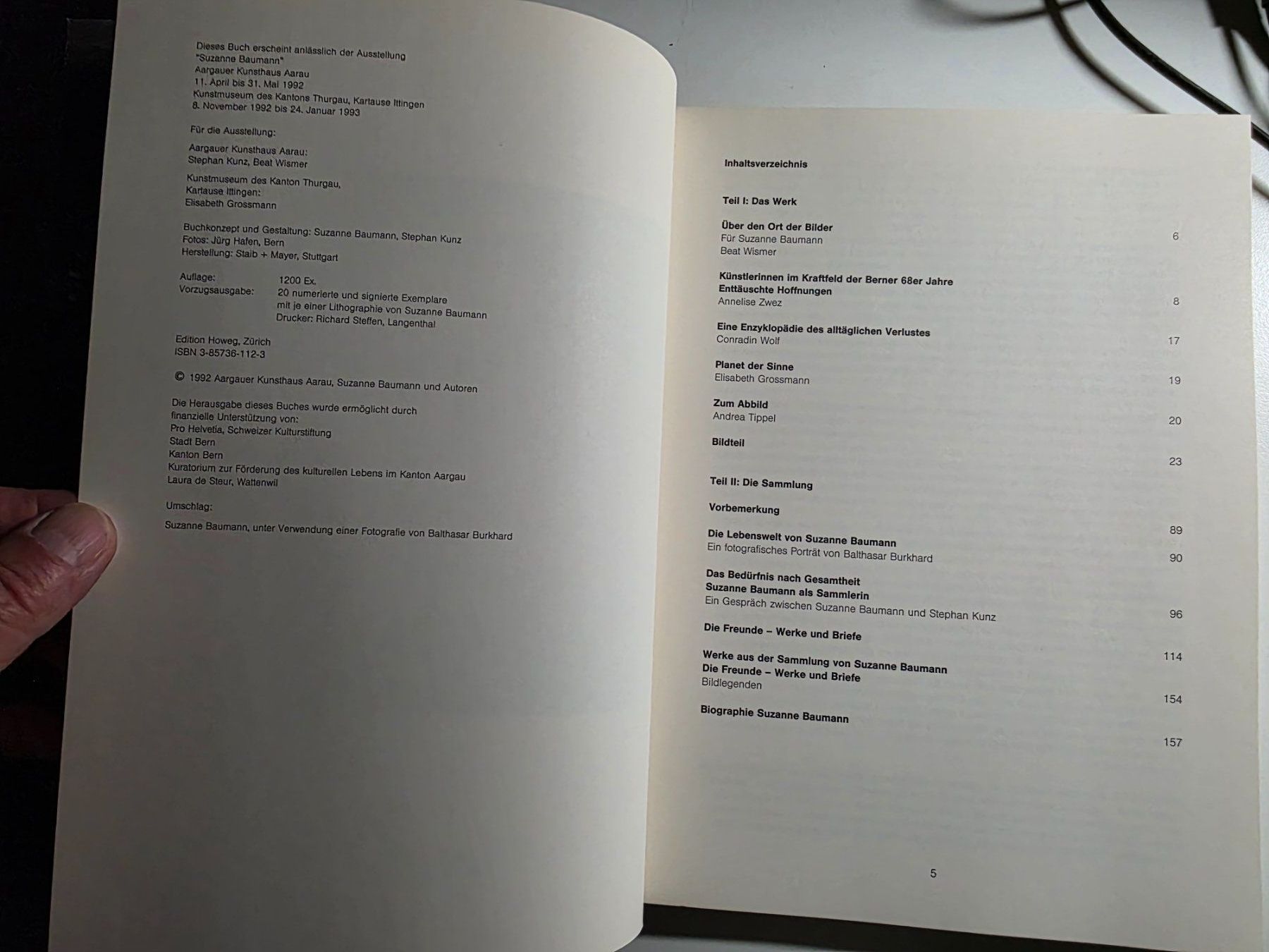 Libri: Suzanne Baumann - Werke Sammlung 1992 – Usato da Walterswil BE venduto da Lonitti 2