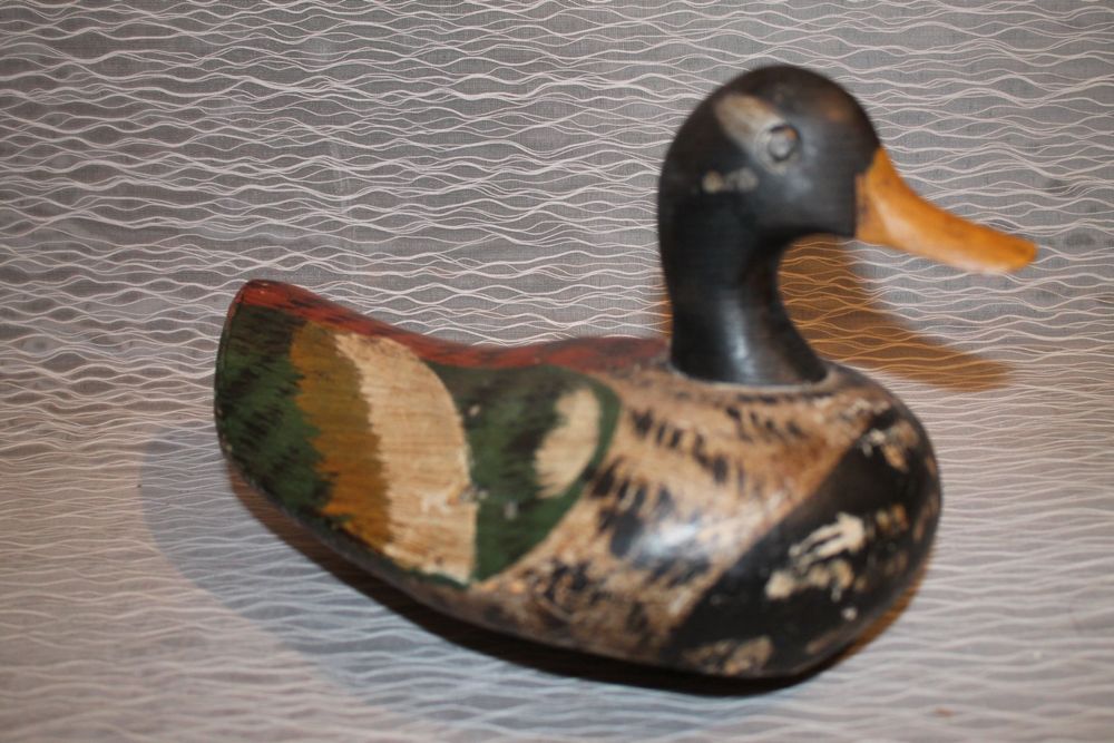 Lockente Köderente Ente Holz antik Jagd Entenjagd Lockvogel (Gebraucht ...