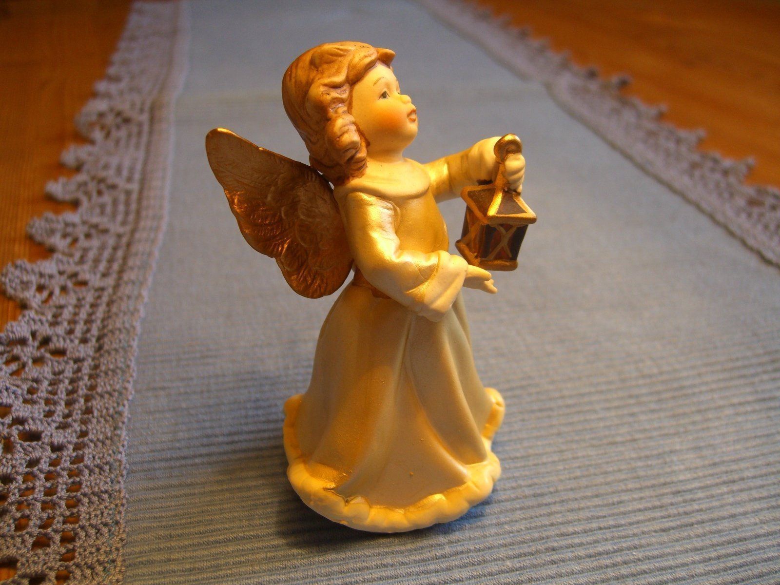 Statuette: wunderschönes Engeli m.Goldflügel(Engel) – Nuovo (secondo la descrizione) da Winterthur venduto da Ghandi5 2