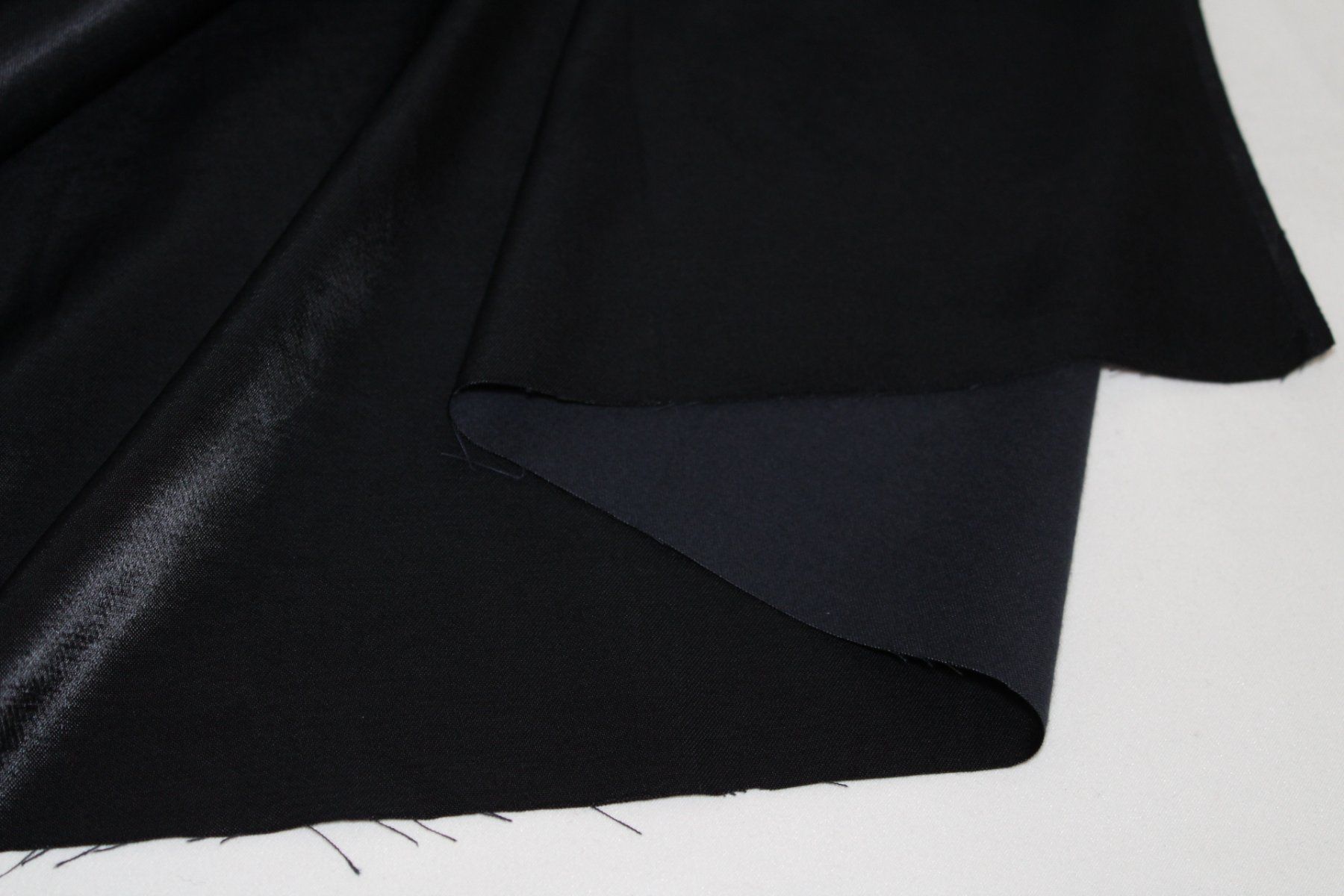 Tessuti: Stoff Kleiderstoff Satin schwarz – Nuovo (secondo la descrizione) da Obfelden venduto da solomon111 3