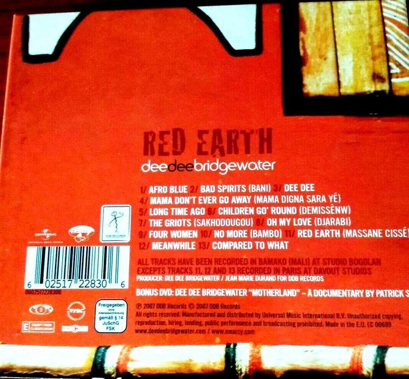 set CD + DVD Dee Dee Bridgewater Red Earth [EmArcy] Kaufen auf