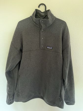 Patagonia Pullover Fleece Grösse L Grau Top Zustand
