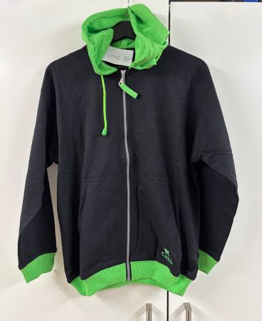 Hoodie Pullover Jacke Cats "Tunis" XS schwarz-lime NEU