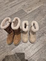 2 Paar Kinder Stiefel Grösse 27 beige braun