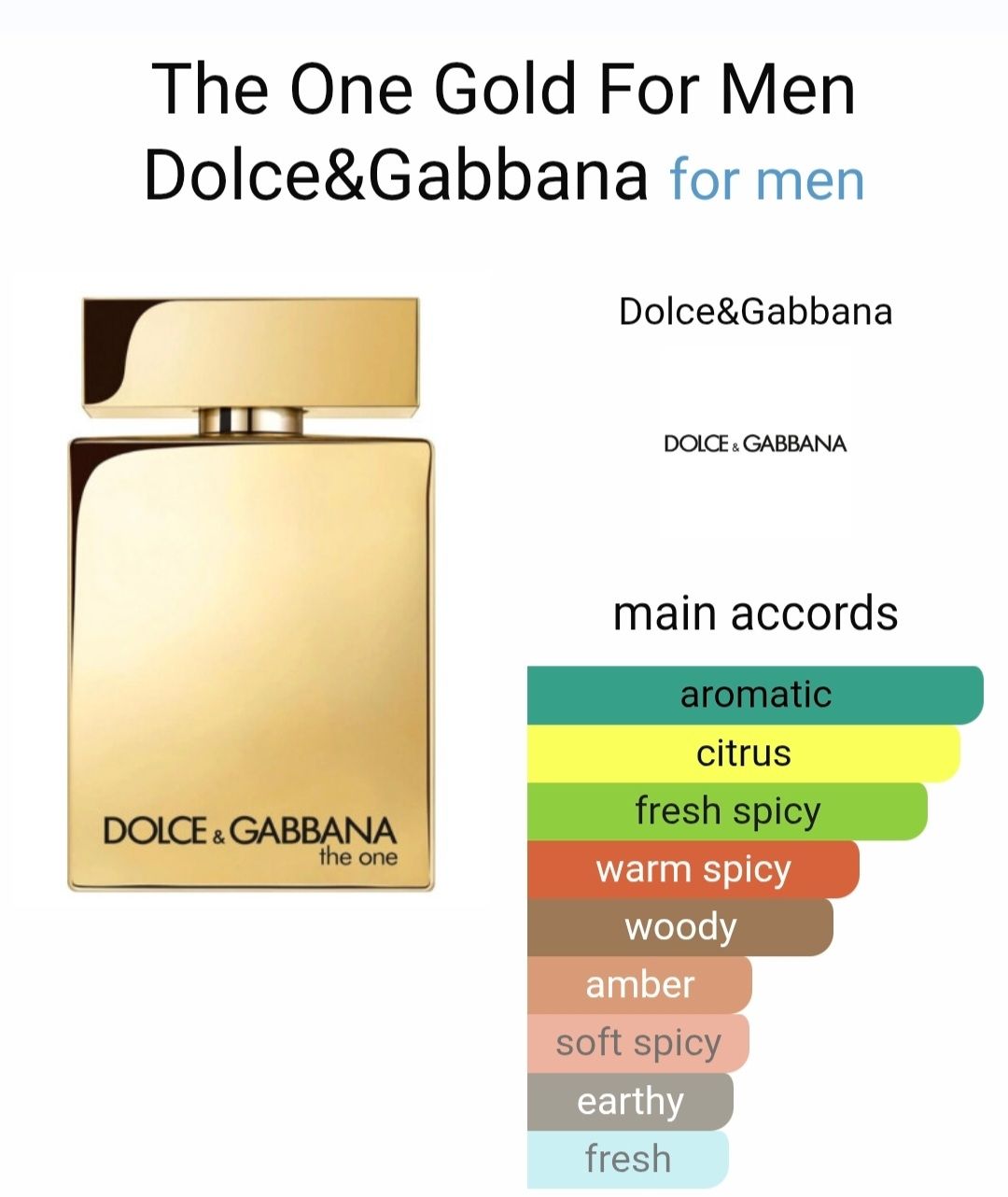 Dolce & Gabbana Profumi & Eau de Toilette: Dolce&Gabbana The One Gold for Men – Nuovo (secondo la descrizione) da Utzigen venduto da DRAGONY23 2