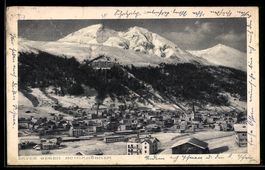 AK Davos, Ortsansicht gegen Schiahörner