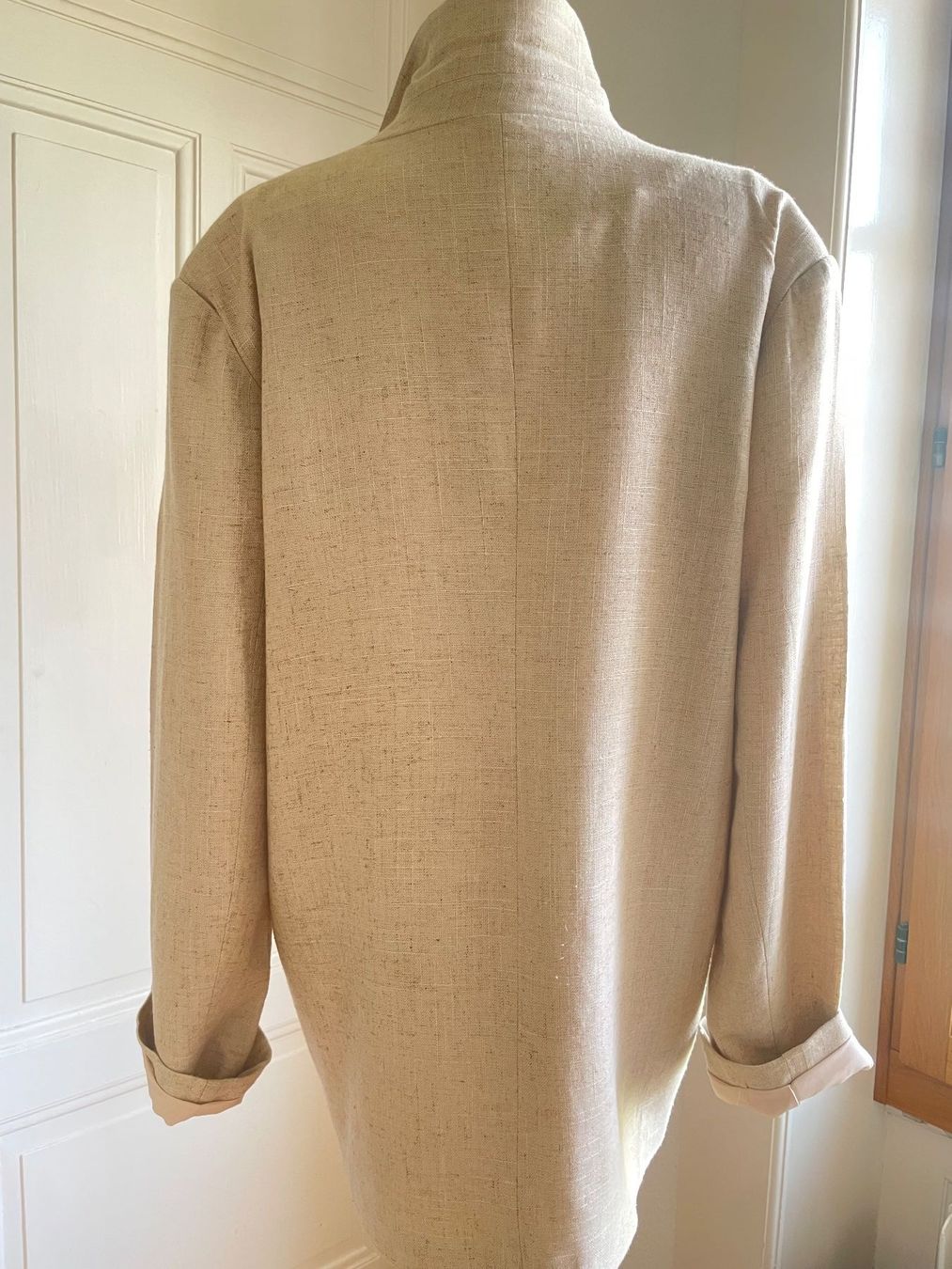 Shein Jacken: Oversized beige linen blazer (S-L) – Gebraucht aus Genève von lailas_things 4
