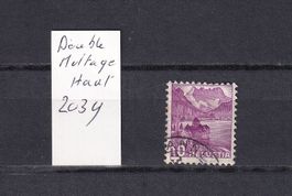 1936  N° 203 Double moltage haut  OBLITERE CATALOGUE SBK