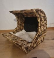 Holz Mond Bett Schlafhöhle Katze Hund Kleintier