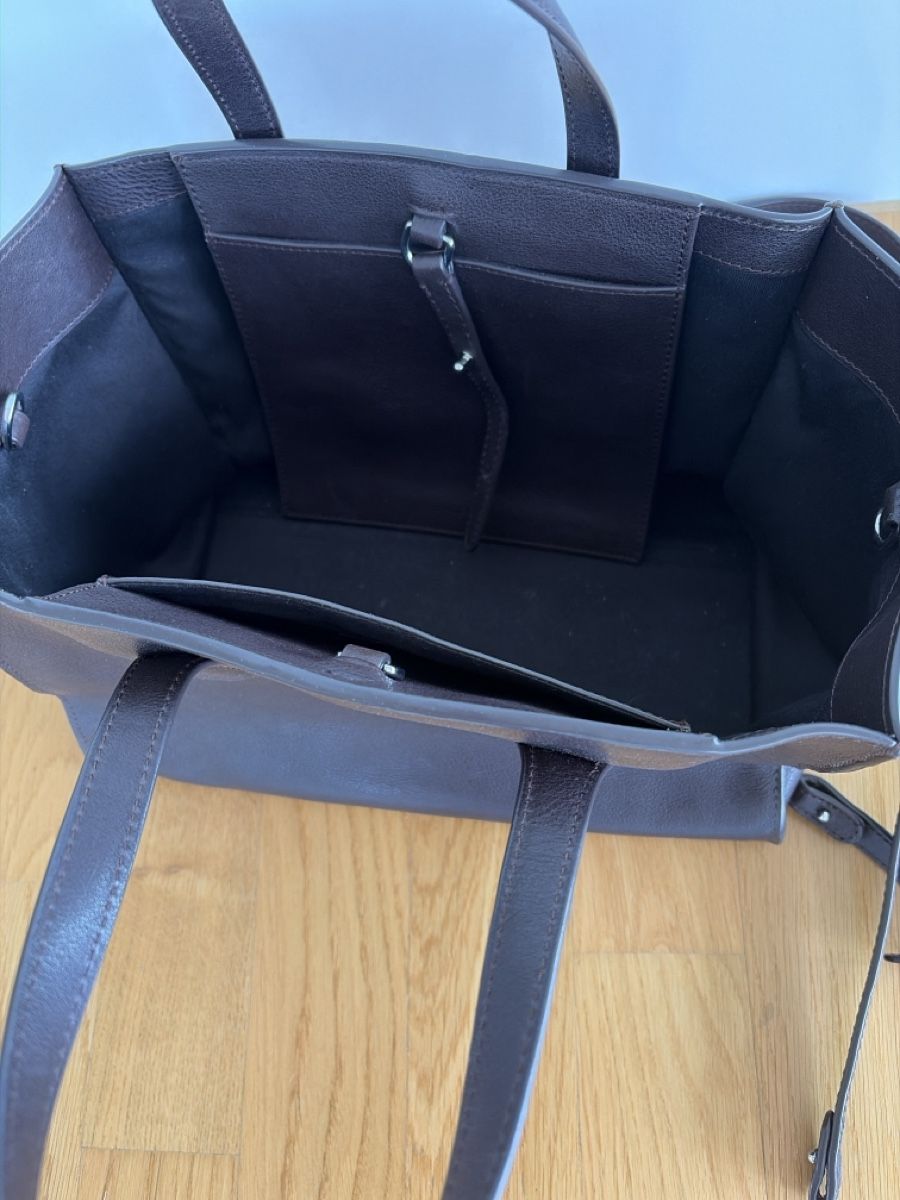 Massimo Dutti Borse da donna: Massimo Dutti Ledertasche dunkelbraun mit Schultergurt  – Nuovo (secondo la descrizione) da Zürich venduto da ufe_f5q5 1