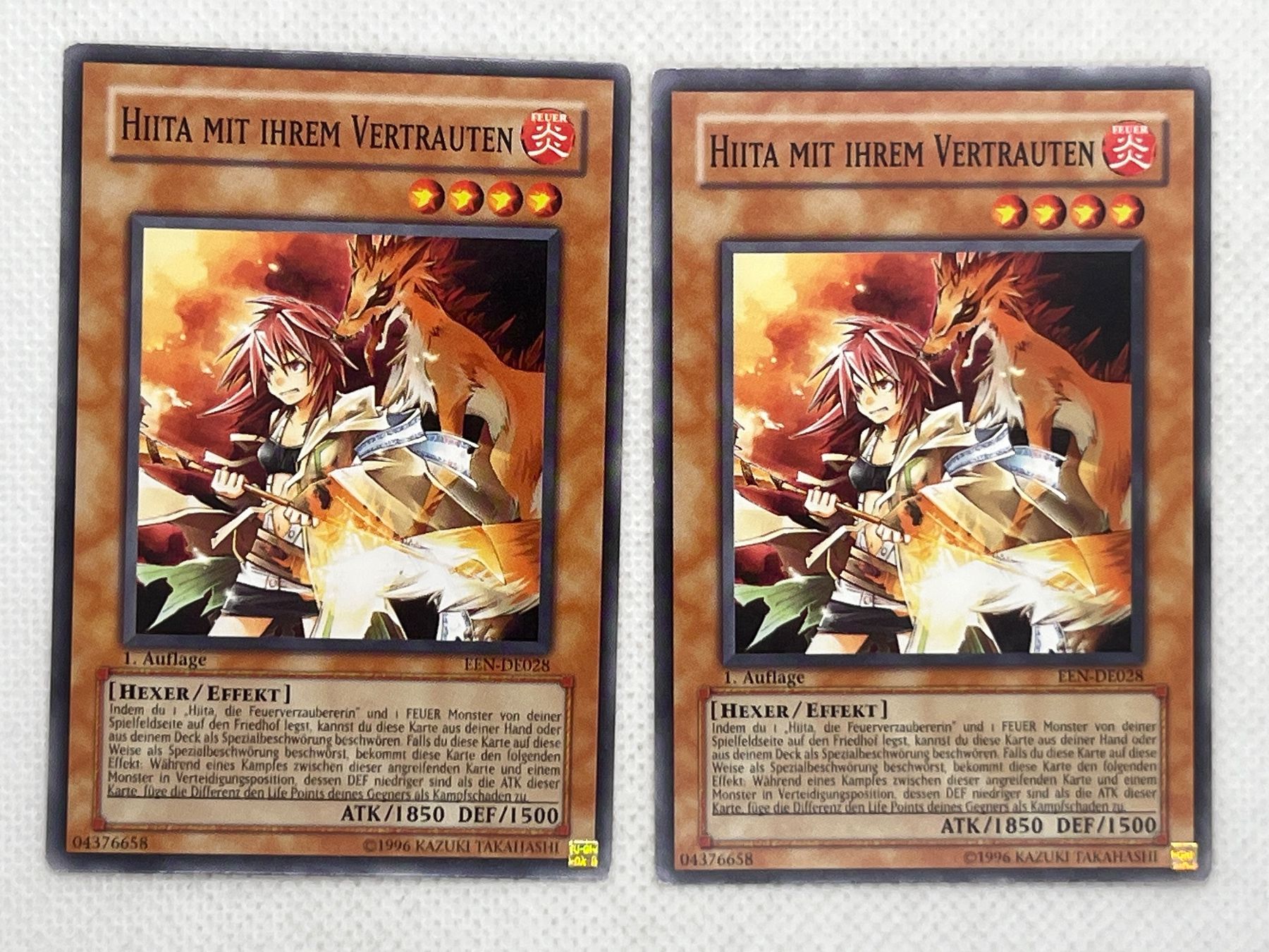 Yugioh Carte collezionabili: 2x Hiita mit ihrem Vertrauten – Usato da Hinterkappelen venduto da Kim1992