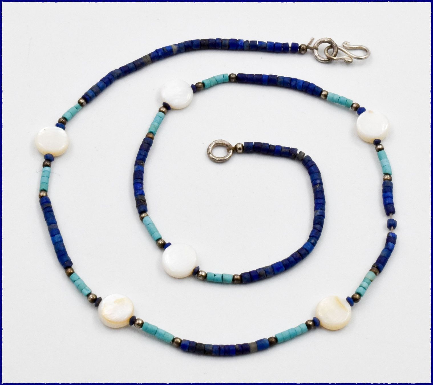 Catenine: ♛ Echter Türkis & Lapis 925 Silber – Nuovo e nell'imballaggio originale da Oberglatt ZH venduto da Hot-Spot 3